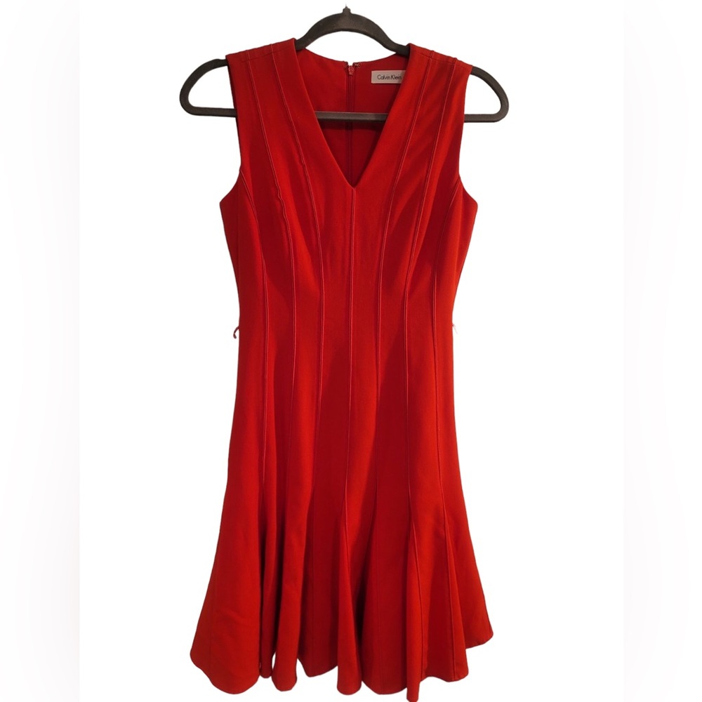 Calvin Klein Red Dress size 2